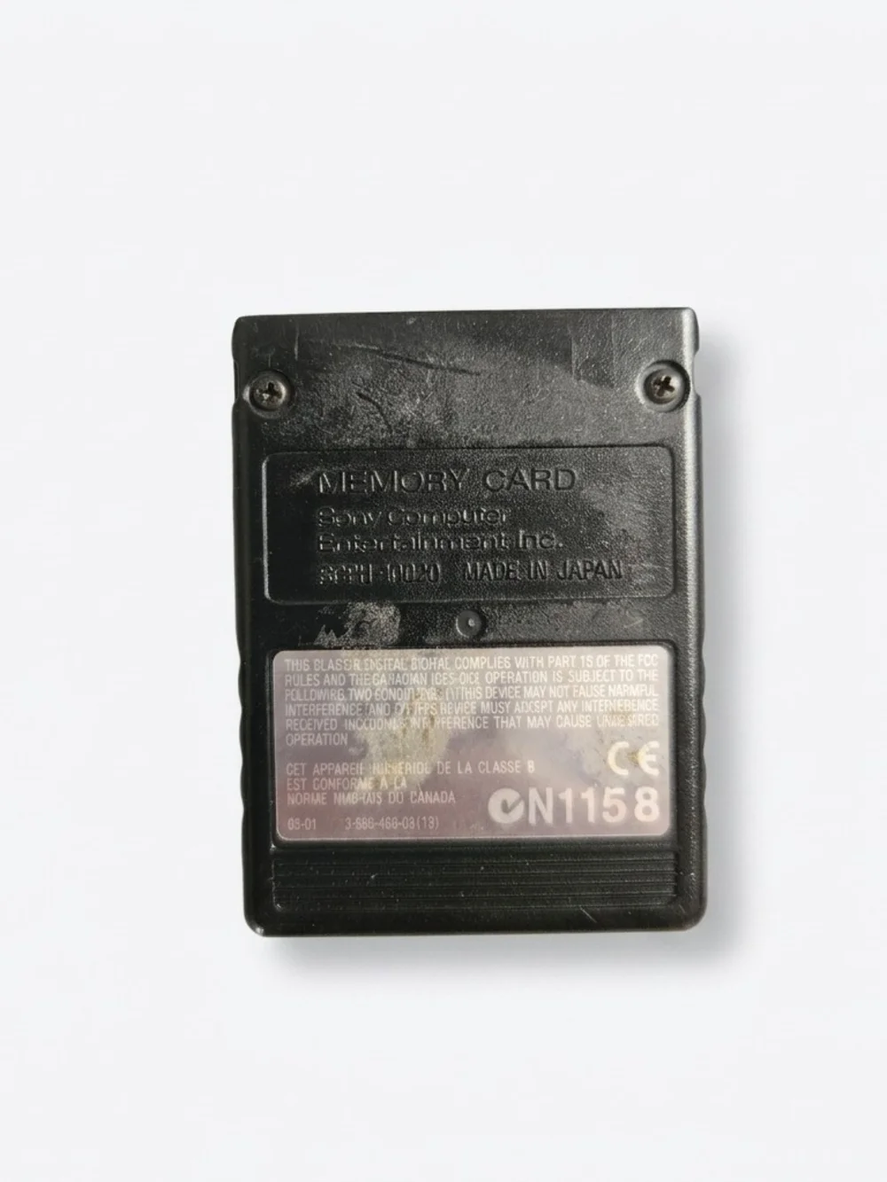 Official OEM Sony PlayStation 2 8MB Memory Card MagicGate Black Untested